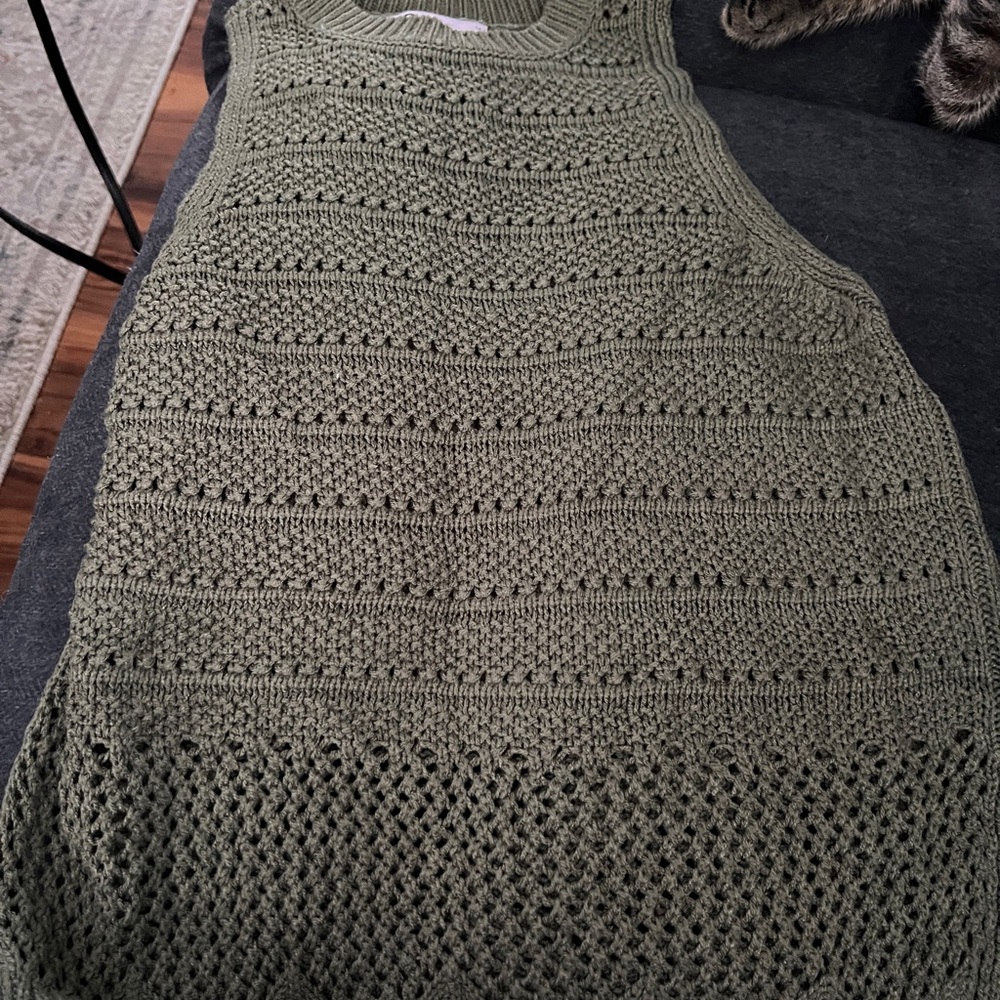 SO Olive Green Knit Sweater